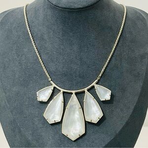 NEW | Kendra Scott | Rhyan Gold Bib Necklace in Ivory Mother-of-Pearl